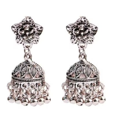 Ezüst - Drop fülbevaló - Etnikai ezüst fülbevalók #3.2