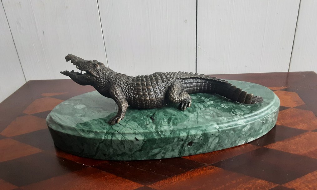 Posąg, Onbekend - 7 cm - brąz marmur #4.3