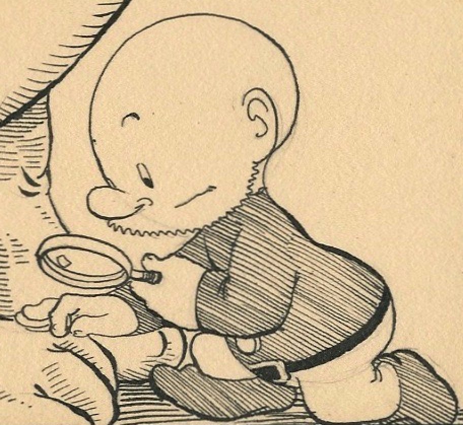 Dulieu, Jean - 1 Original drawing - Paulus de Boskabouter - gesigneerd (begin jaren 1950) #1.0