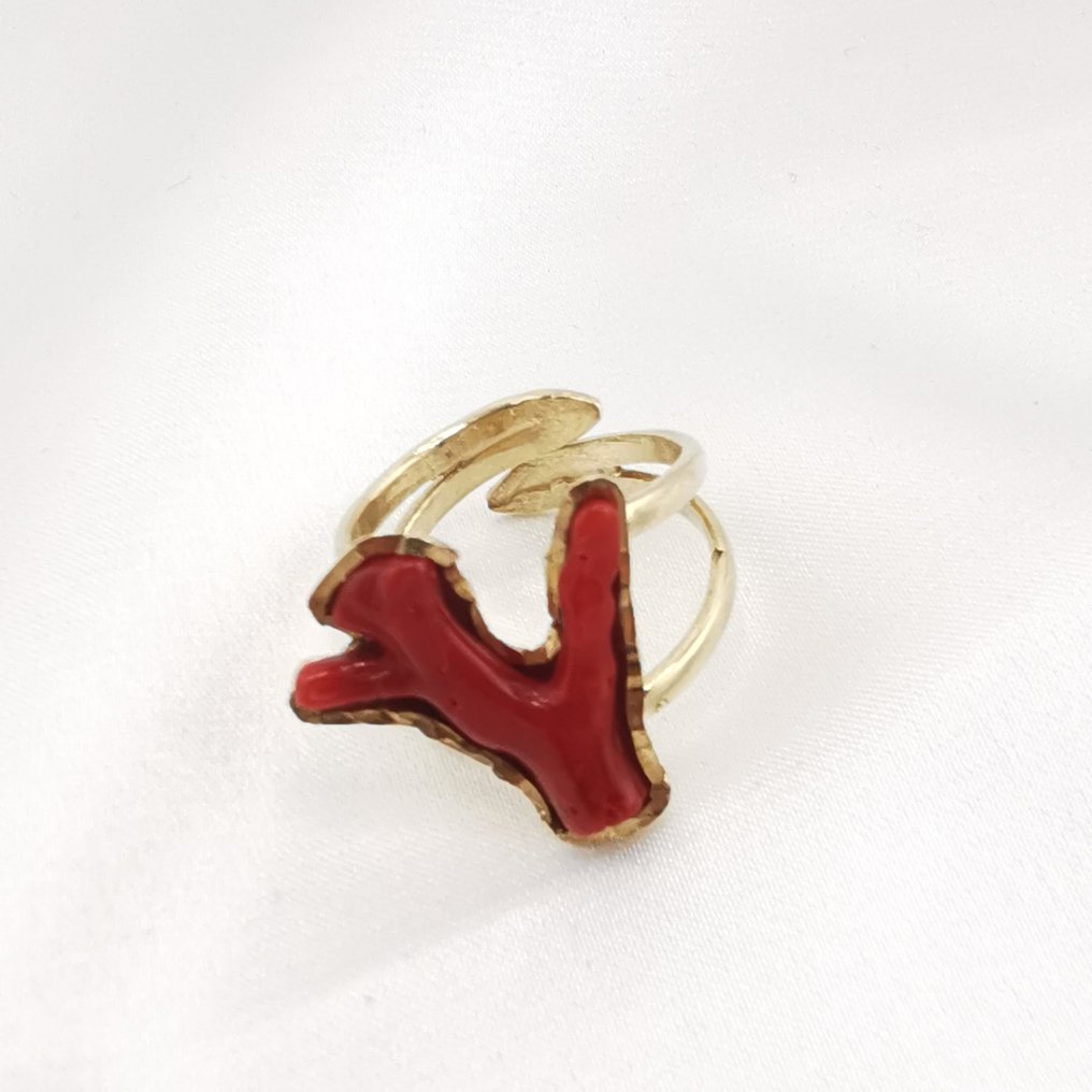 Coral - Argento 925 - Ring - Italian craftsmanship #2.1