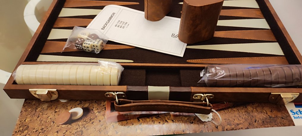 Brettspiel - Schmidt International - Backgammon n. 1137 - Kunstleder #3.2