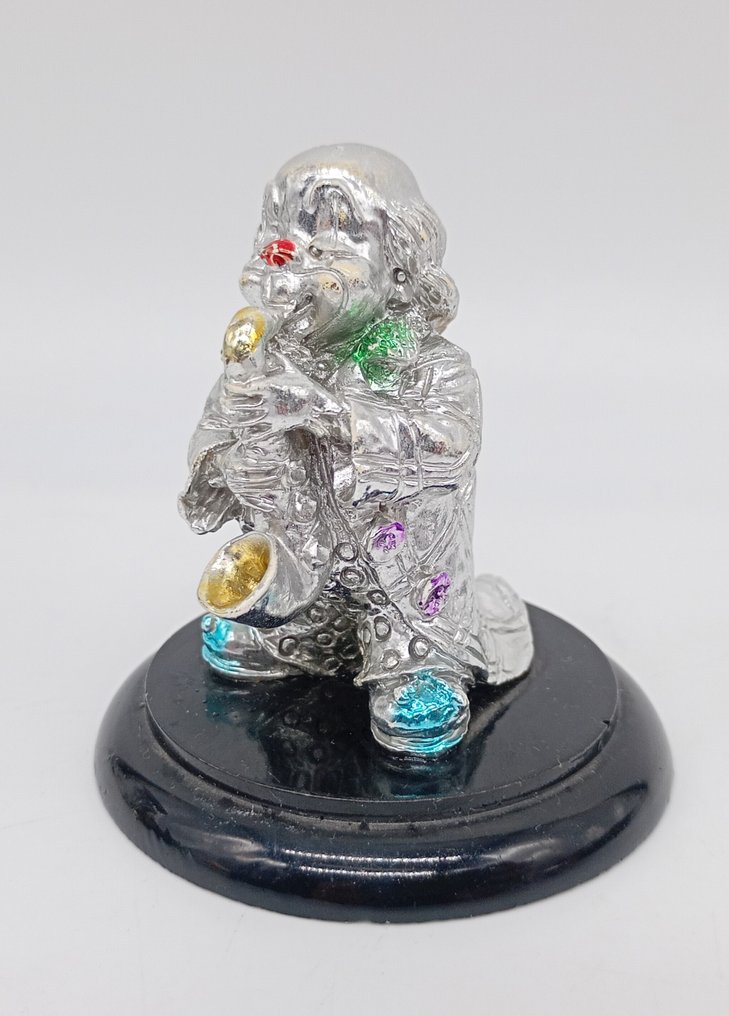 Statuette - Clown musicista - Sølv #4.3