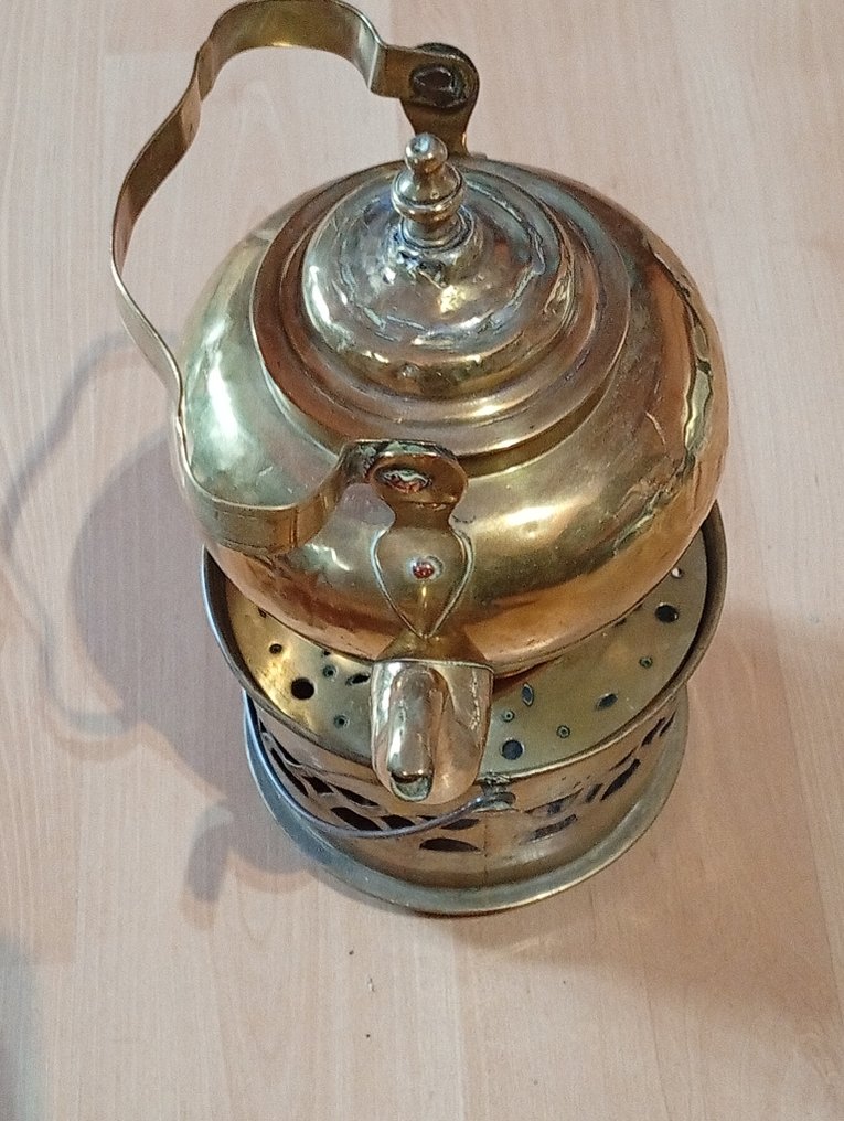 Teiera (2) - Rame, Ottone - Teiera di rame #1.0