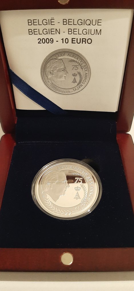 比利时. 10 Euro 2009 "Albert II" Proof  (没有保留价) #1.0