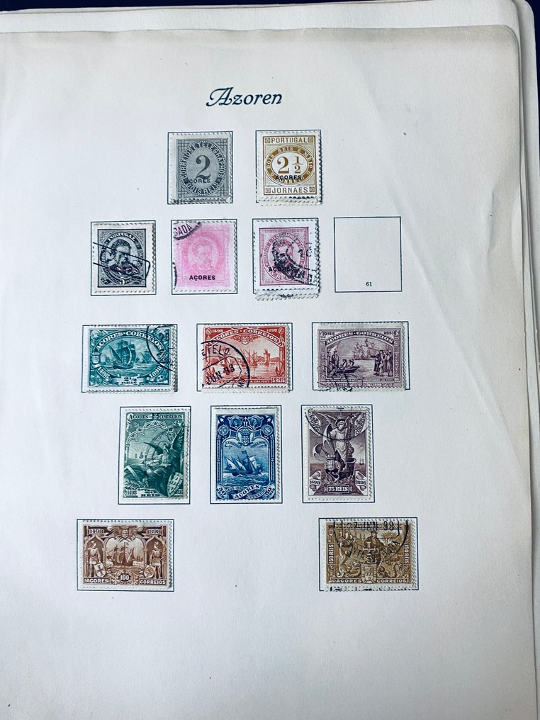 葡萄牙  - 亚速尔群岛收藏在旧相册页上 #2.1