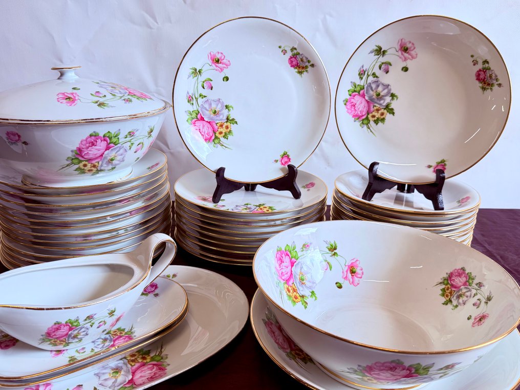 Porcelaine Veritable - Dinner service (42) - Modèle Parisien - Porcelain from Limoges - Exclusive Table Service #1.0