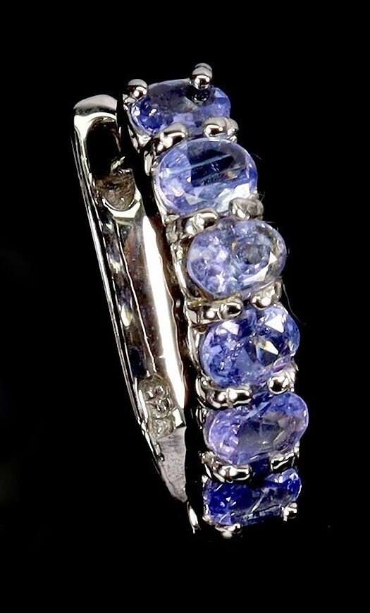 χωρίς τιμή ασφαλείας - Σκουλαρίκια Ασημί Τανζανίτης #4.3