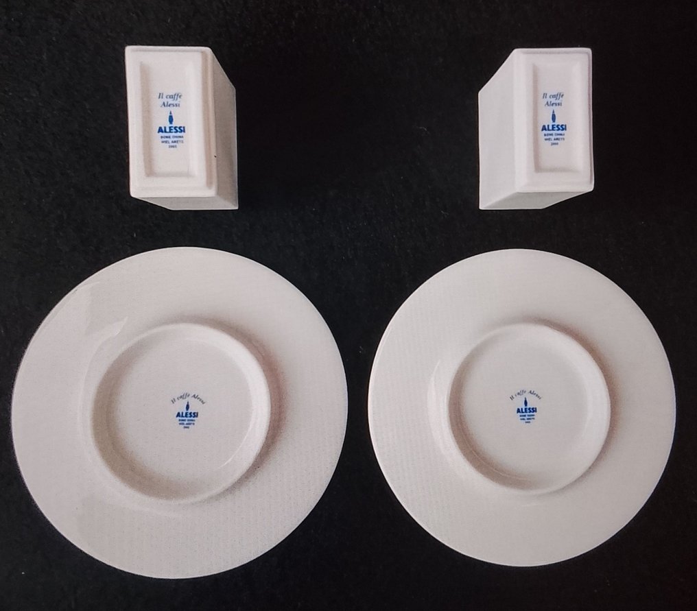 Alessi - Wiel Arets - Kávéscsésze (4) - bone china - Porcelán #2.1