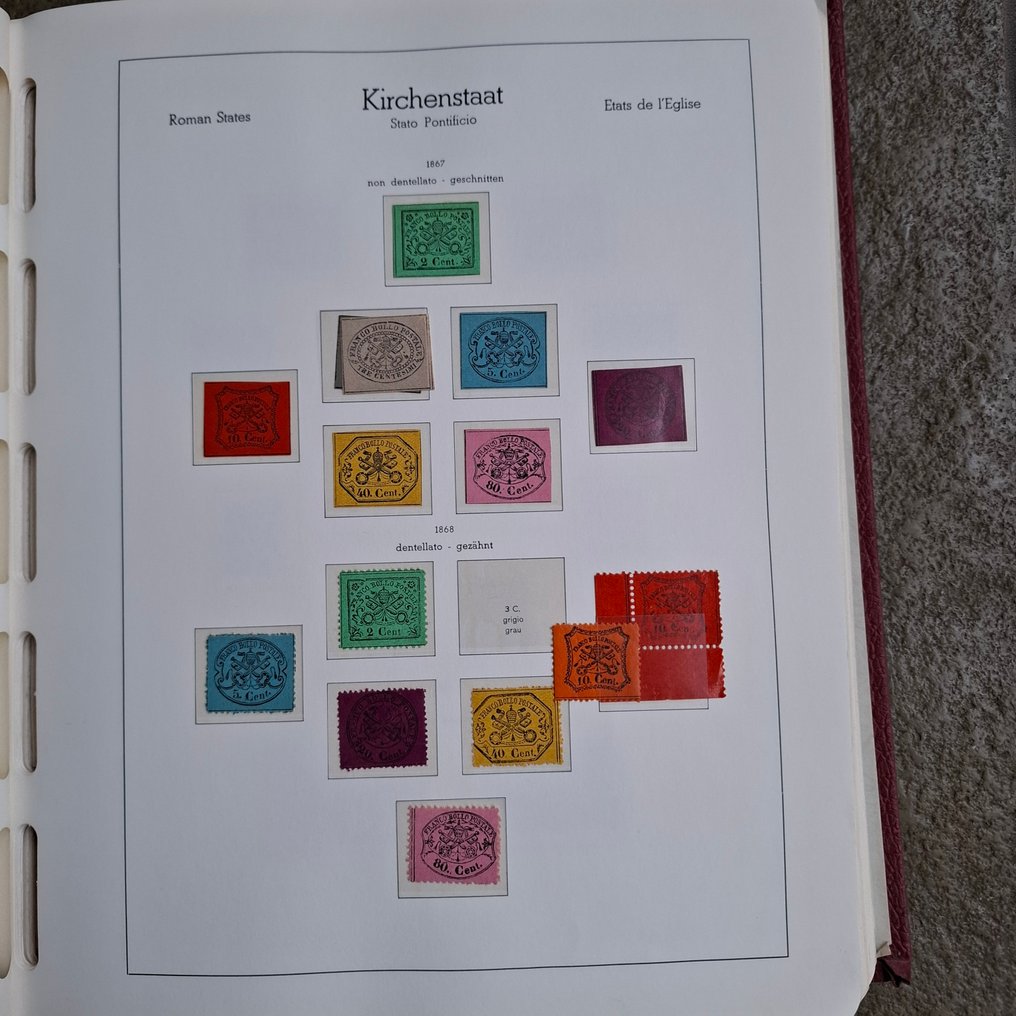 梵蒂岡城 1867/1978 - Leuchtturm 预印本册中的未使用收藏品（旧梵蒂冈，未使用）。 #3.2