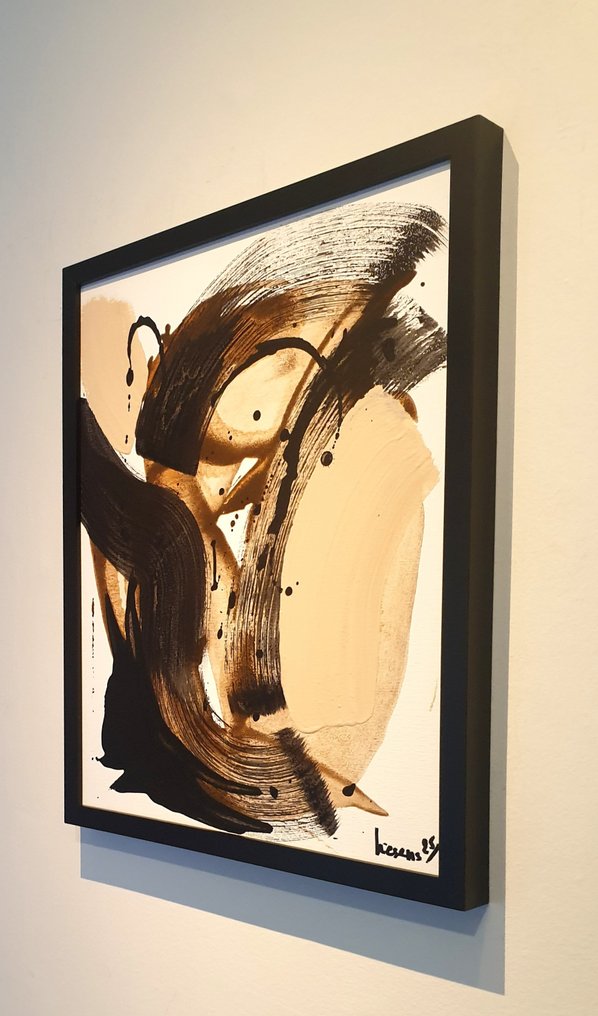 Liesens - Autumn endings  (handpainted on canvas) met lijst #1.0