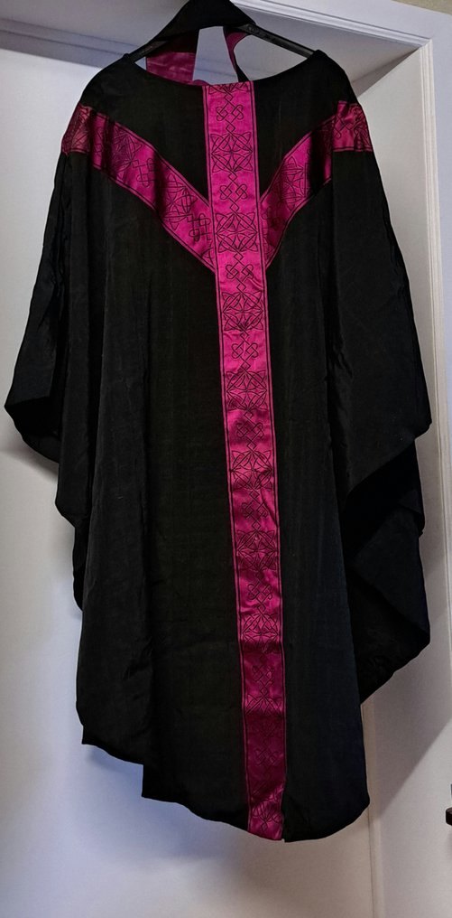 Liturgisk chasuble og maniple (2) - Silke - 1940-1950 #1.0