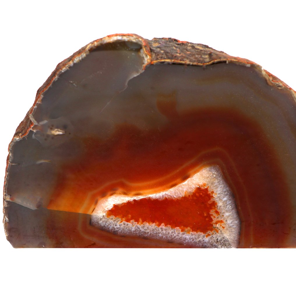 Rare ! - Agate de cornaline 100 % naturelle - Géode- 1.5 kg #3.2
