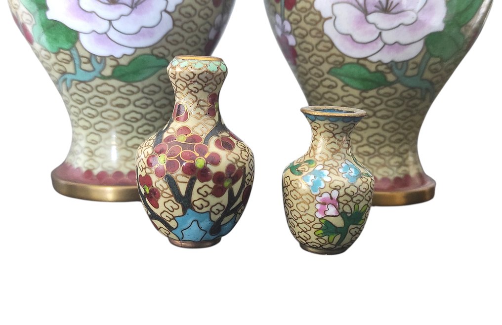 Collection d'articles de marque - 6 objets du monde du cloisonné #4.3