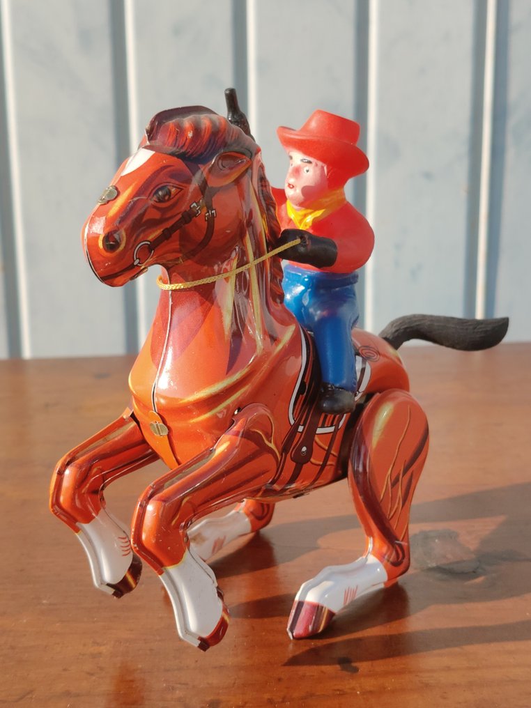 MTU - Jouet en étain - Mechanical Cowboy On Horse, Boxed - 1960-1970 - Corée #4.3