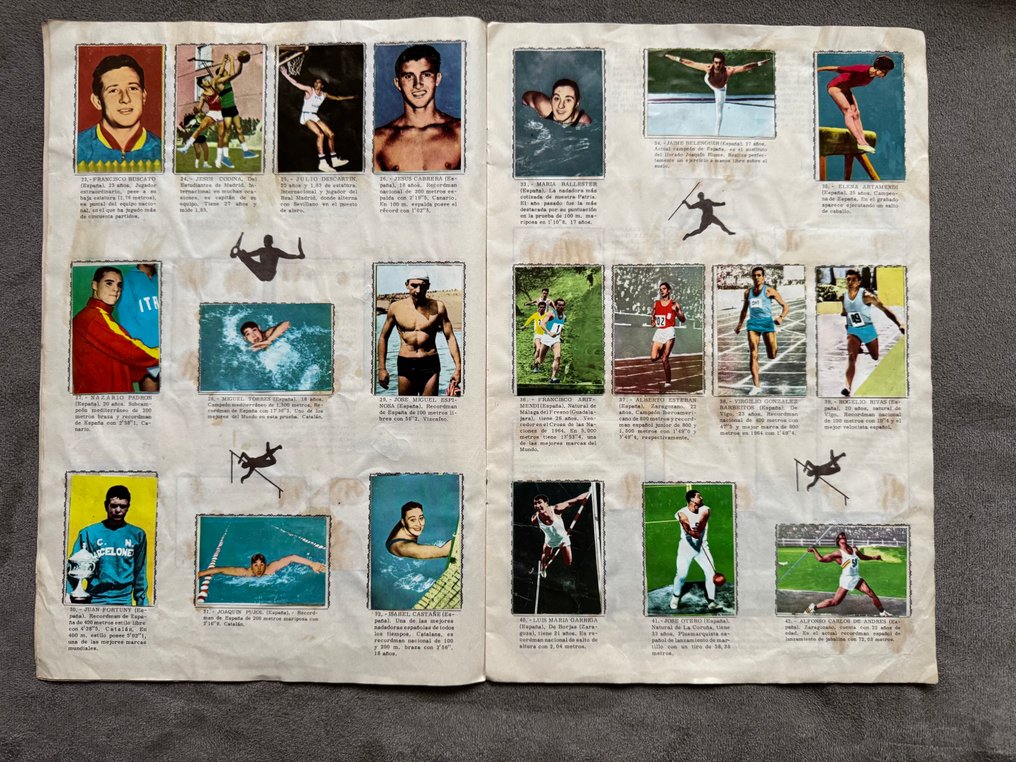 Disgra Olympic Games Tokio 1964 - Rare - Including Jesse Owens - Only minus 5 Incomplete album + 11 Card - Good (GD) #4.3