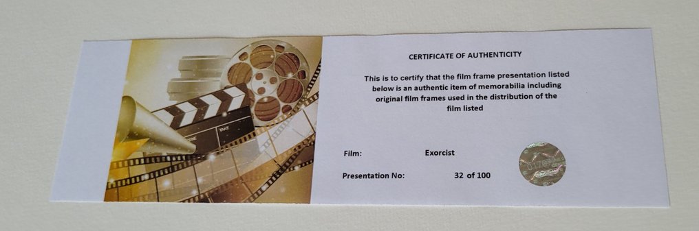 The Exorcist - Framed Film Cell Display with COA #2.1