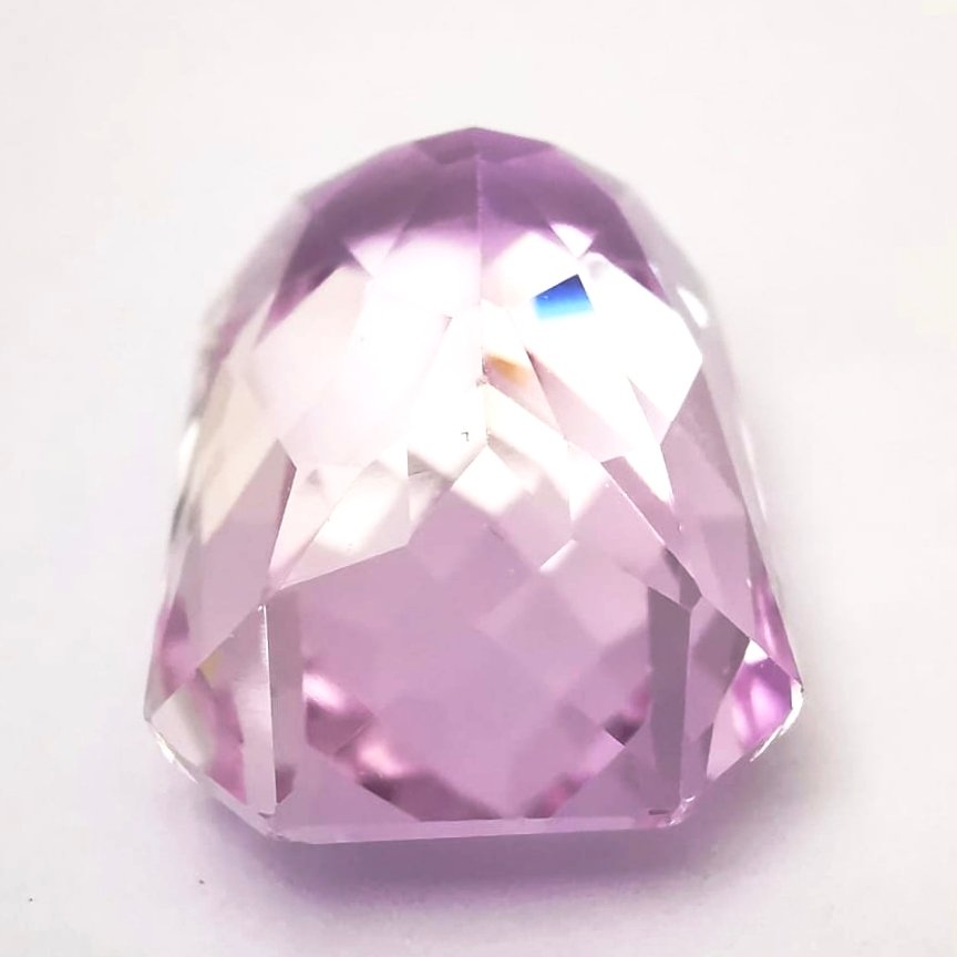 没有保留价 紫锂辉石  - 15.49 ct - 安特卫普宝石检测实验室（ALGT） - 紫粉色Kunzite #3.2
