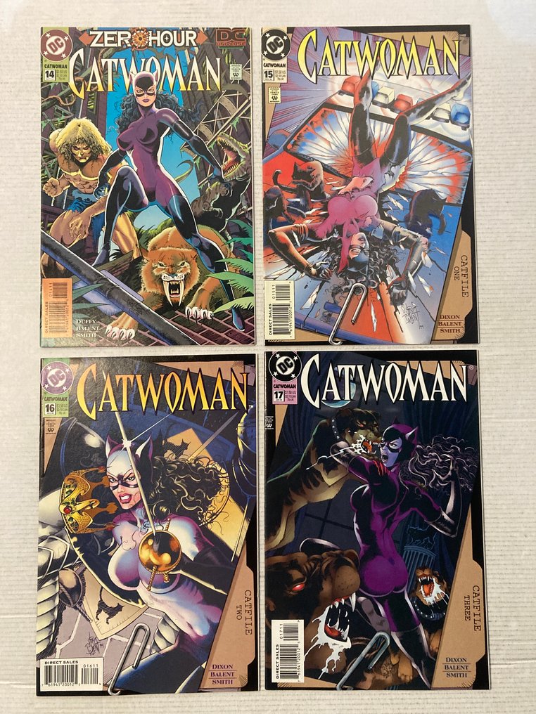 Catwoman (1993 Series) # 0, 1 / 29, Near complete run! Missing # 6 and 13. No Reserve Price! - With beautiful covers by Jim Balent. Featuring Batman, Azrael, Robin and many more - 28 Comic collection - First edition - 1993/1996 #4.3