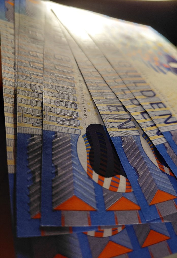 Hollandia. - 8 x 10 Gulden - 1997 - Consecutive - Pick 102 (Nincs minimálár) #3.2