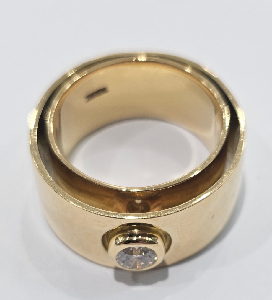 Bague - 18 carats Or jaune -  0.48ct. tw. Diamant (Naturelle)  - Diamant #1.0