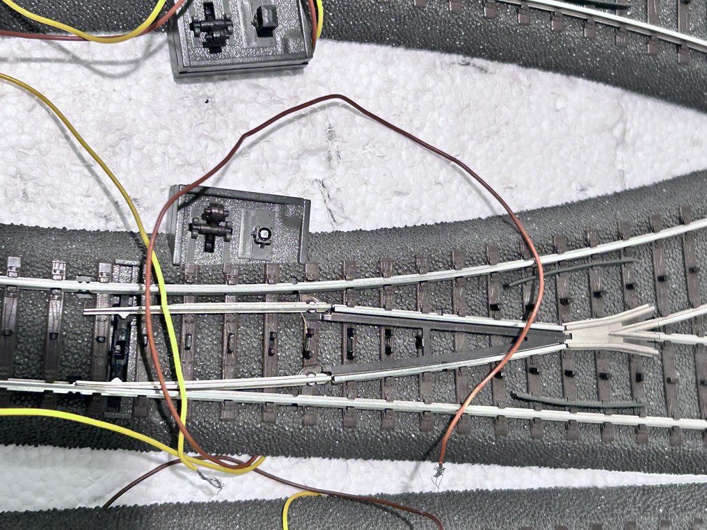 Märklin, Viessmann H0 - 24611/12/74490/70 - Modelltogspor (3) - 3 digitale C rails wissels #4.3