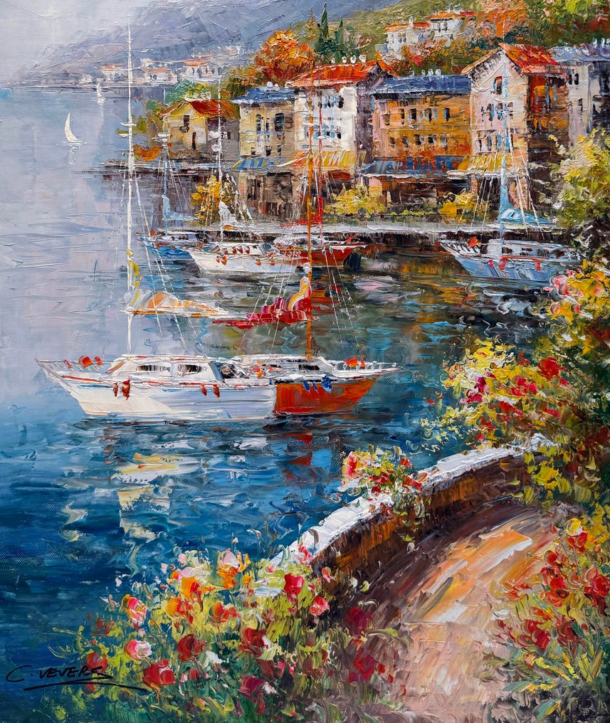 Christof Vevers (1962) - French Rivièra ~ Côte d'Azur ~ Juan les Pins - Terrasse vue sur Mer #4.3