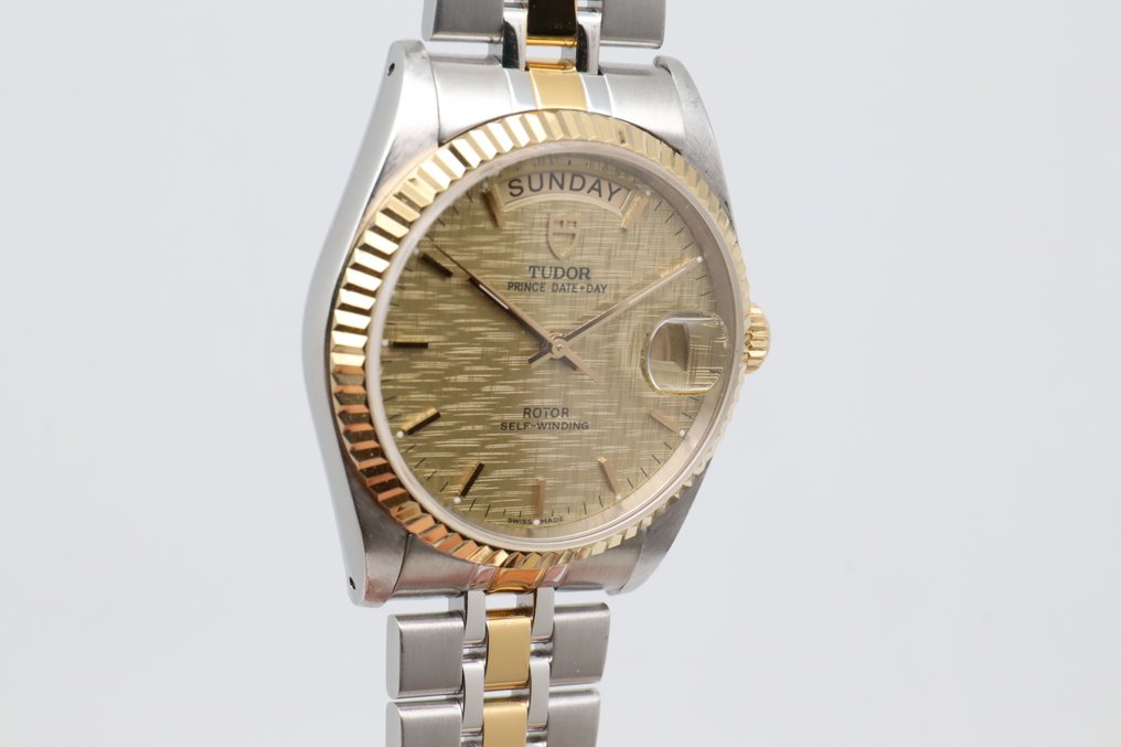 Tudor - Prince Date+Day - 没有保留价 - 76213 | Gold Linen Dial - 男士 - 2000-2010  #1.0