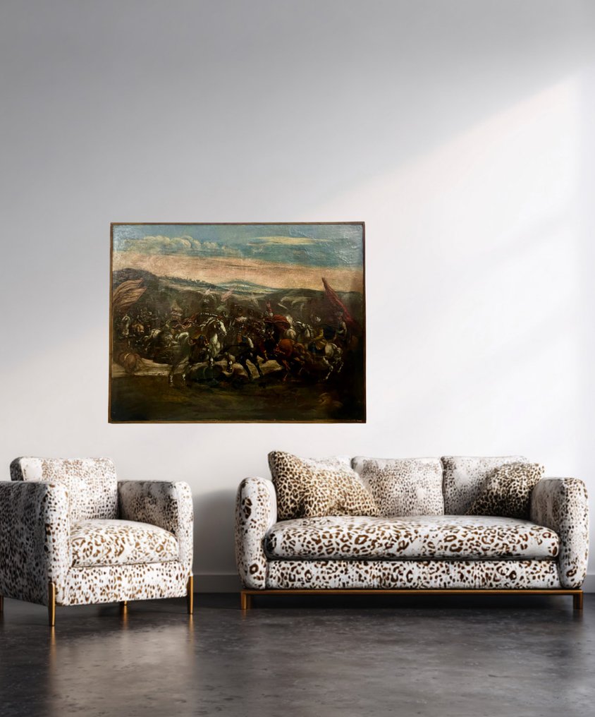 Salvator Rosa (1615–1673), ambito di - Grande battaglia cavalleresca #4.3