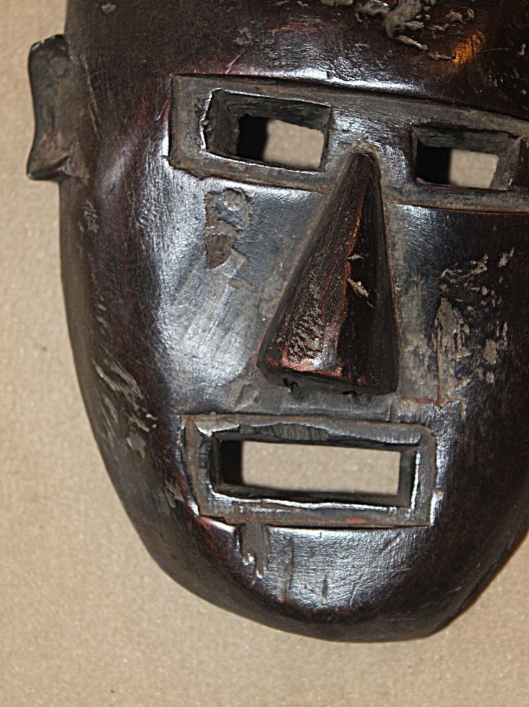 Mască șamanică din lemn. - Lemn - Nepal - Early 20th century #2.1