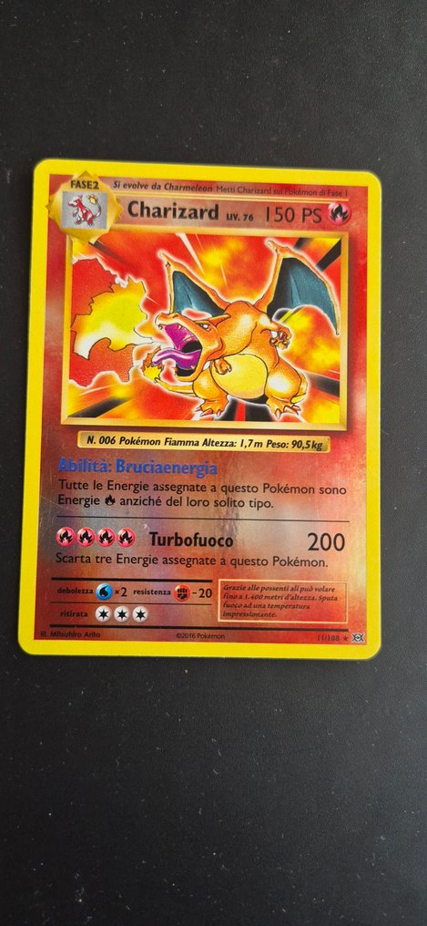 Pokémon - 1 Card - Charizard 11/108 Foil, Reverse holo - XY - XY Base Set #1.0