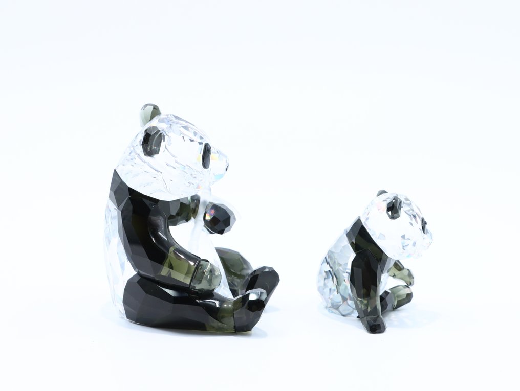 玩具人偶 - Swarovski SCS - Jaarlijkse Editie 2008 - Panda's (Boxed + Certificate) - 水晶 #3.2