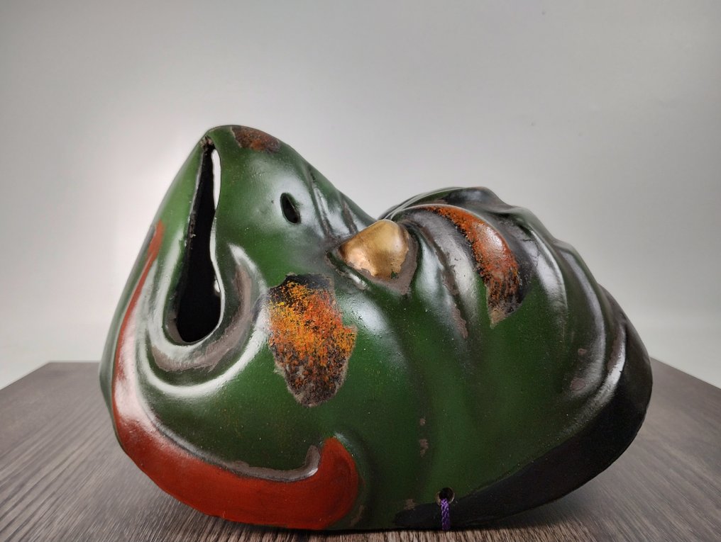 日本能乐面具 - 木 - Korobase 崑崙八仙 签名 (没有保留价) #4.3