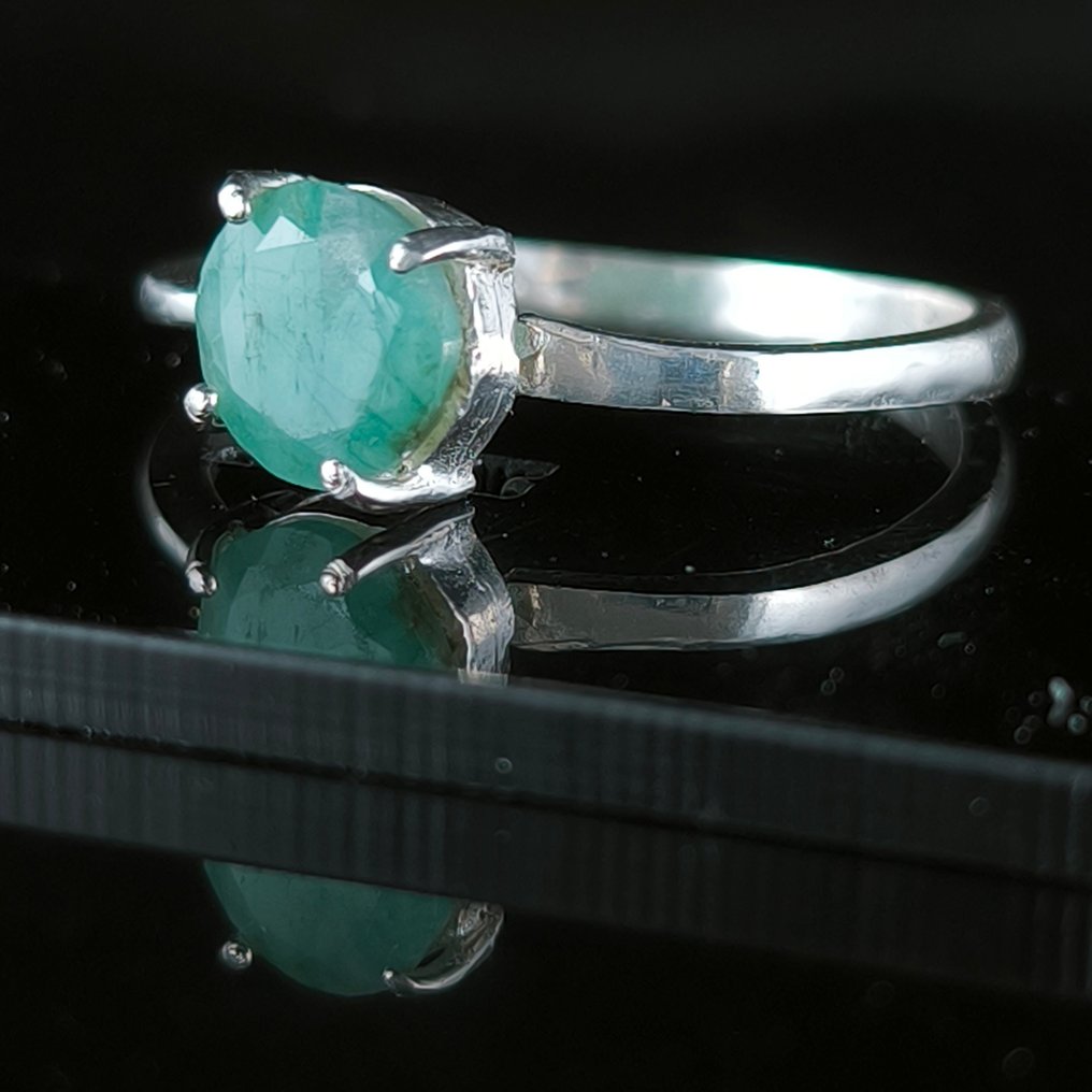 Smaragd Smykker - Højde: 8 mm - Bredde: 8 mm- 1.92 g - (1) #1.0