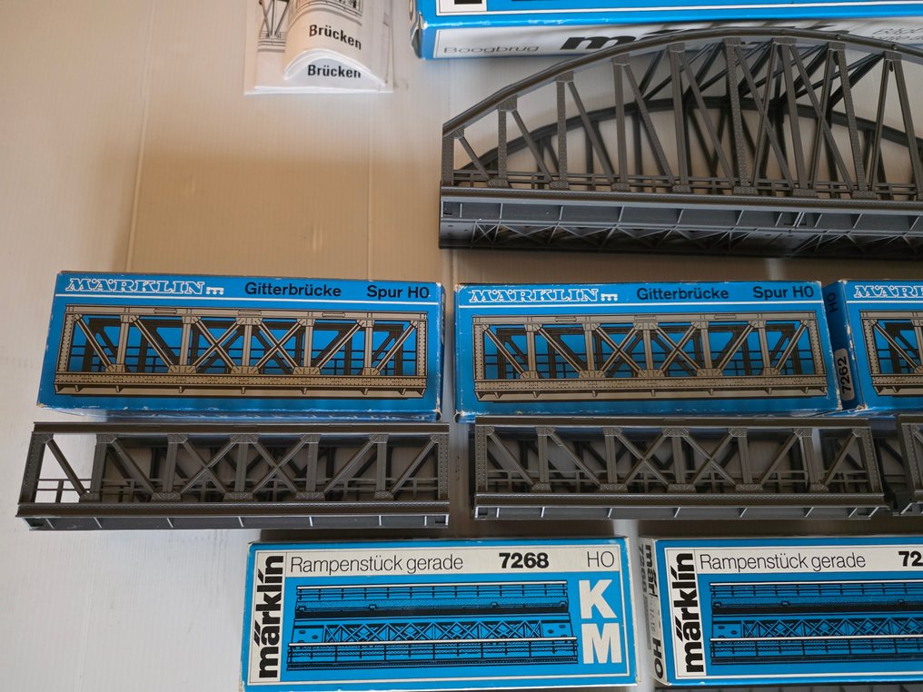 Märklin H0 - 7263/7262/7268 - 模型火車橋部分 (8) - 拱桥、格子桥、K+M 铁轨 #4.3