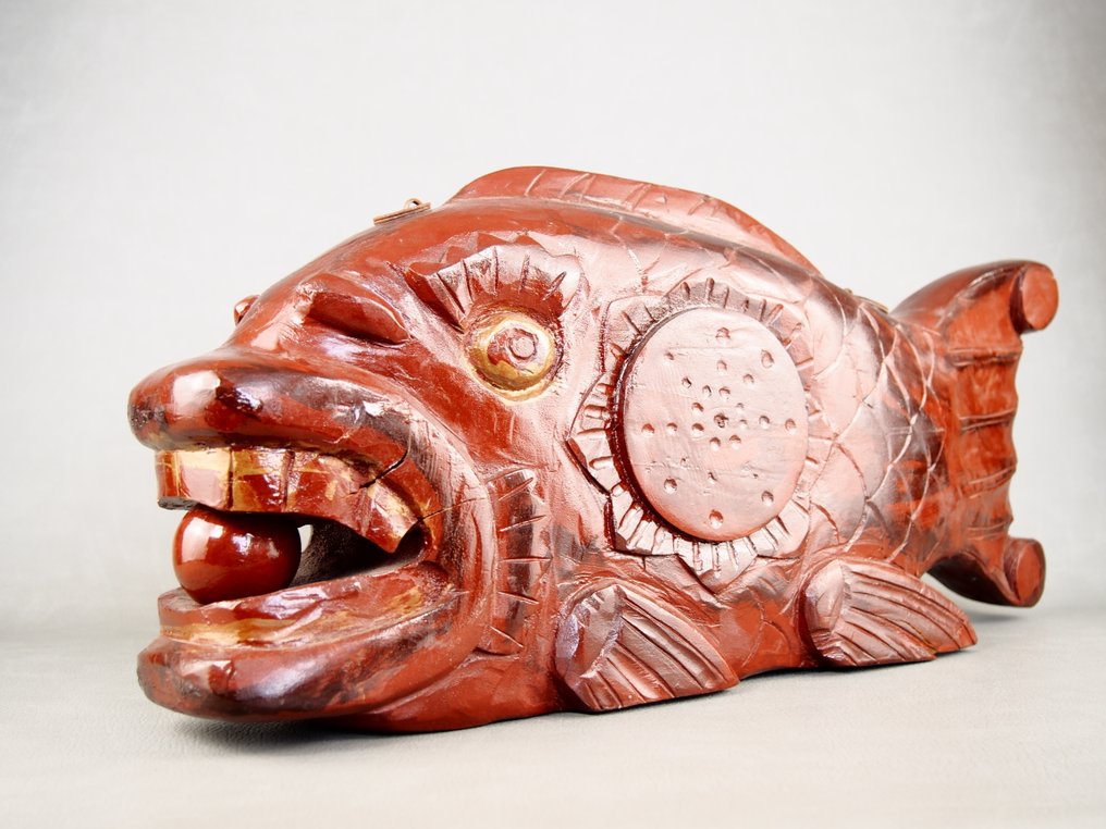 Temples doorbell to tell the time from the Edo to Meiji periods - Σκάλισμα Ξύλο - Ιαπωνία - Edo Period (1600-1868) #1.0