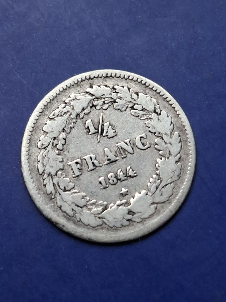 België. Leopold I. 1/4 Franc 1844 (Zonder minimumprijs) #1.0