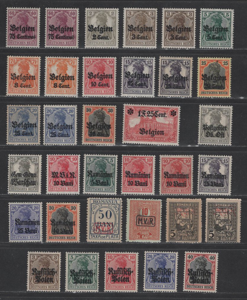 德国的占领第一次世界大战 1914/1918 - 部分不同的领域，包括更好的支出 #1.0