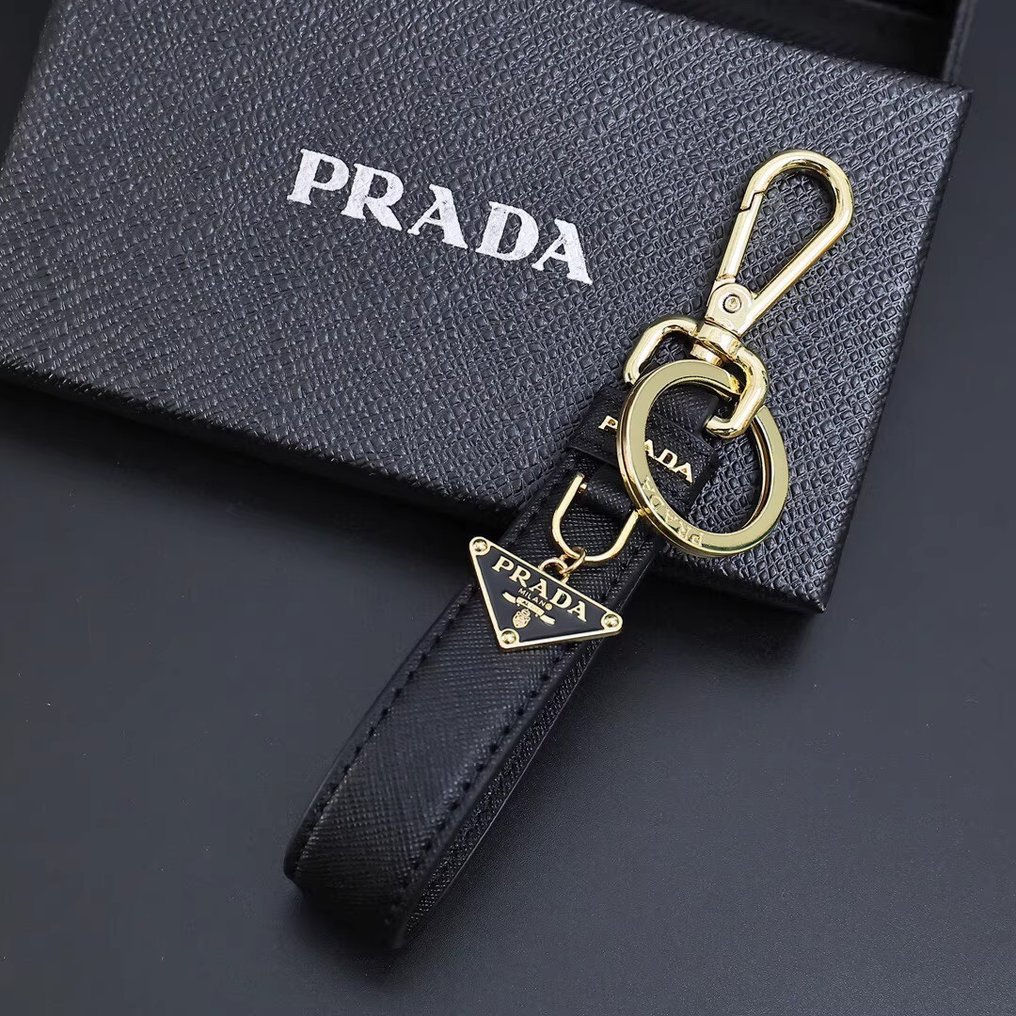 Prada - Triangle logo keyring - Schlüsselring #3.2