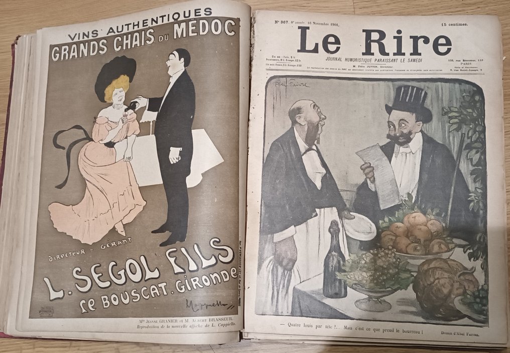 Rabier / Willette e.a. - Album " LE RIRE " 1901 / 1902  caricatures - 1901-1902 #4.3