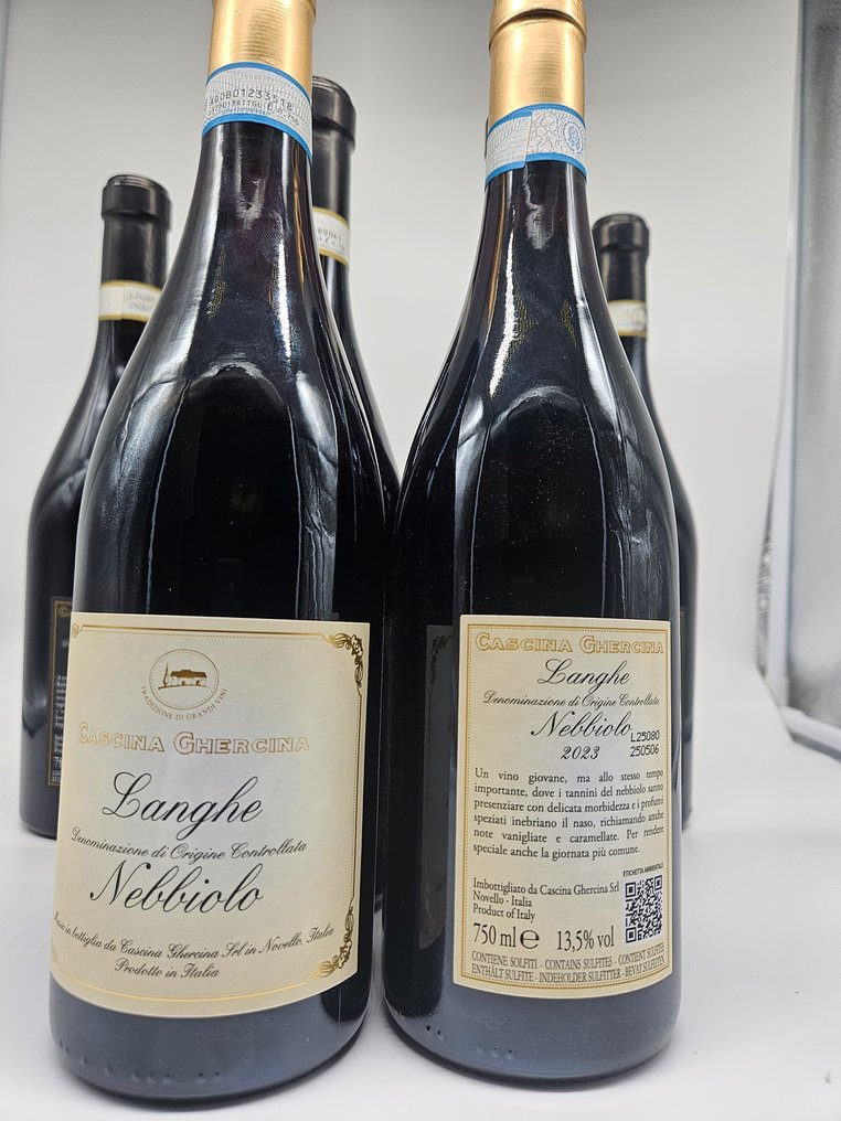 2021 x4 Barbaresco, 2023 x2 Langhe Nebbiolo Cascina Ghercina - Piedmont - 6 Flasker (0,75 L) #2.1