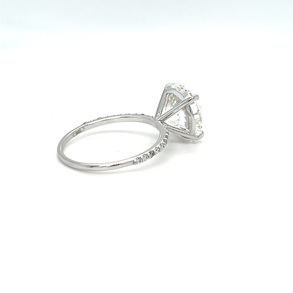 戒指 - 14 克拉 白金 -  5.40ct. tw. 鉆石 (實驗室培育) - 鉆石 #4.3