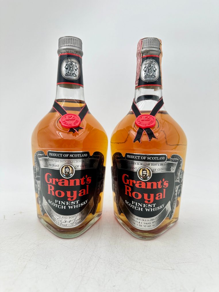 Grant's 12 years old Royal  - b. 1970s - 75cl - 2 bottles #1.0