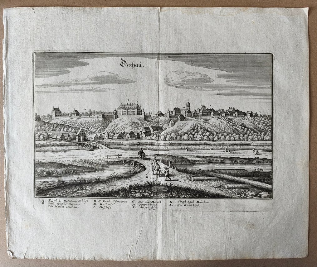 Germany - Dachau; Matthäus Merian (1593-1650) - Topographia Germaniae - 1621-1650 #1.0