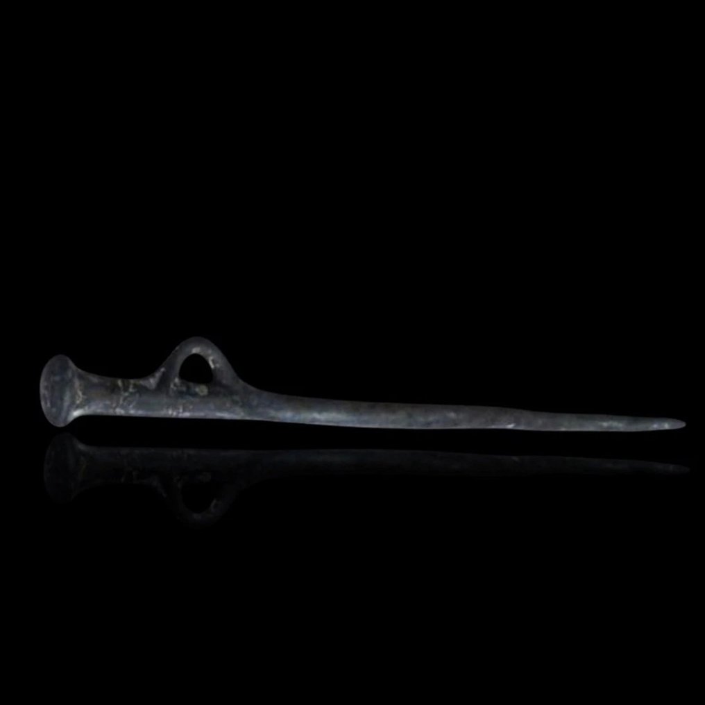 Lorestan Bronze Haarnadel - Discoid Head Type 11-8BC  (Ohne mindestpreis) #1.0