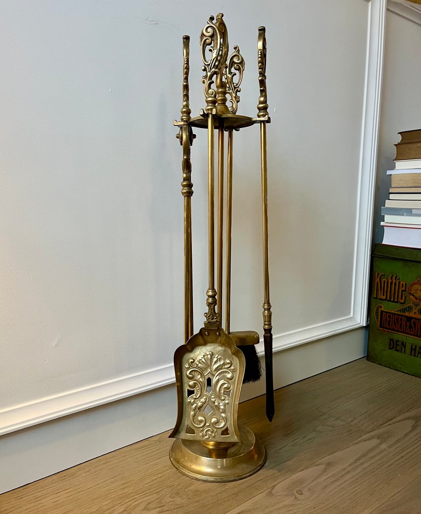 Fireplace accessory - Brass - Large fireplace set #1.0