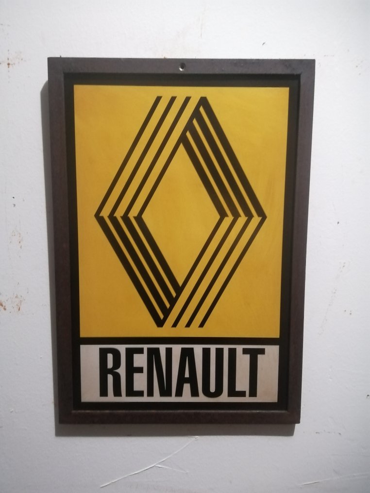 Renault - Διαφημιστική πινακίδα Renault vintage. - Renault - Διαφημιστική πινακίδα - 1978 - Μέταλλο #1.0