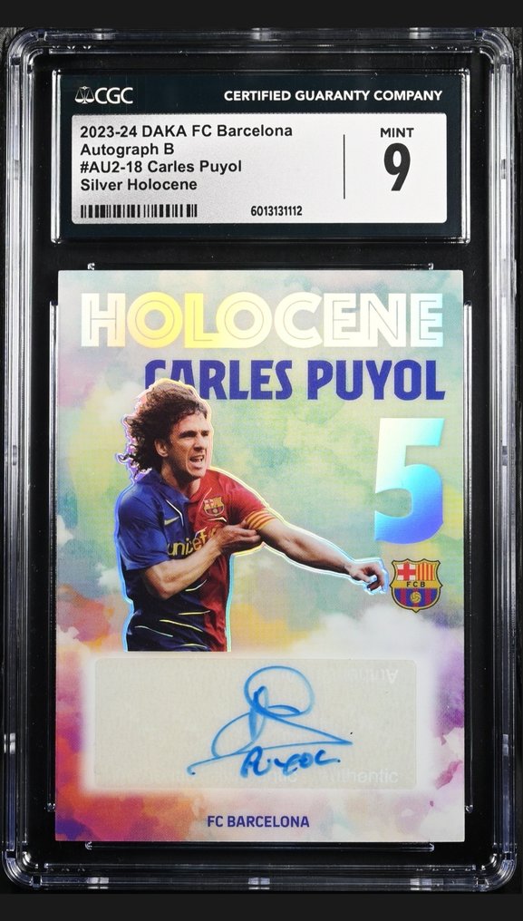 2023/24 DAKA Holocene Carles Puyol /49 Autograph - CGC 9 Graded card #1.0