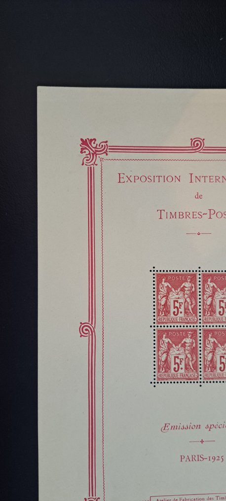 法国 1925/1925 - Frankrjjk blok 1 - Yvert blok 1 - 4 x 216 #1.0