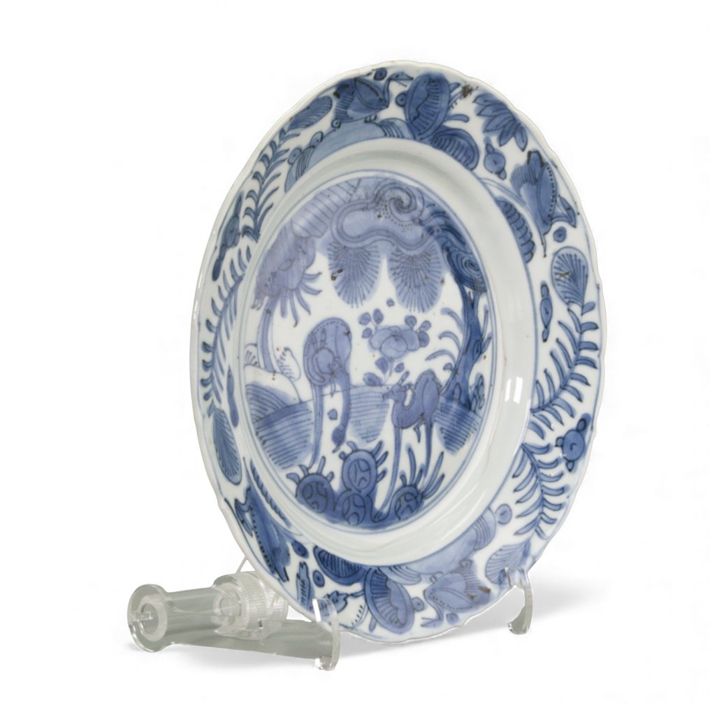 Landschap met herten - Plate - Porcelain #3.2