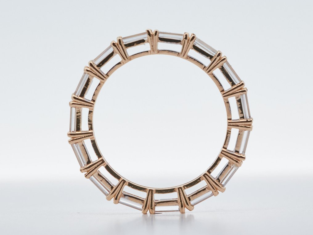 Ei pohjahintaa - Sormus - 14 kt. Keltakulta -  2.21ct. tw. Timantti (Laboratoriossa kasvatettu) #3.2